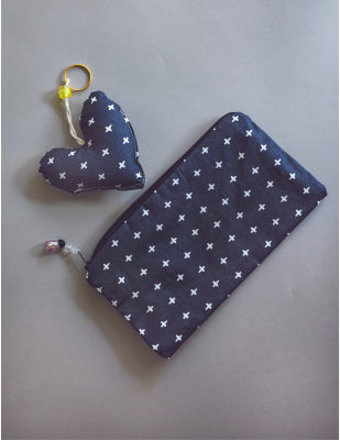 קיט אהבה - נרתיק ומחזיק מפתחות בעבודת יד